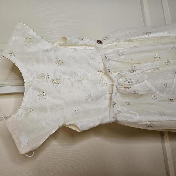 Elegant Girls' Dress with Sequined Belt - Picture 4 of 5